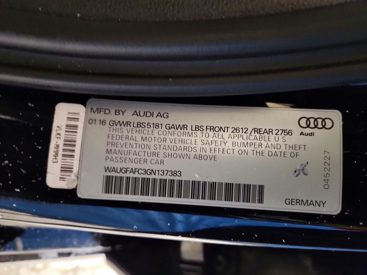 2016 AUDI A6 PREMIUM PLUS photo 13