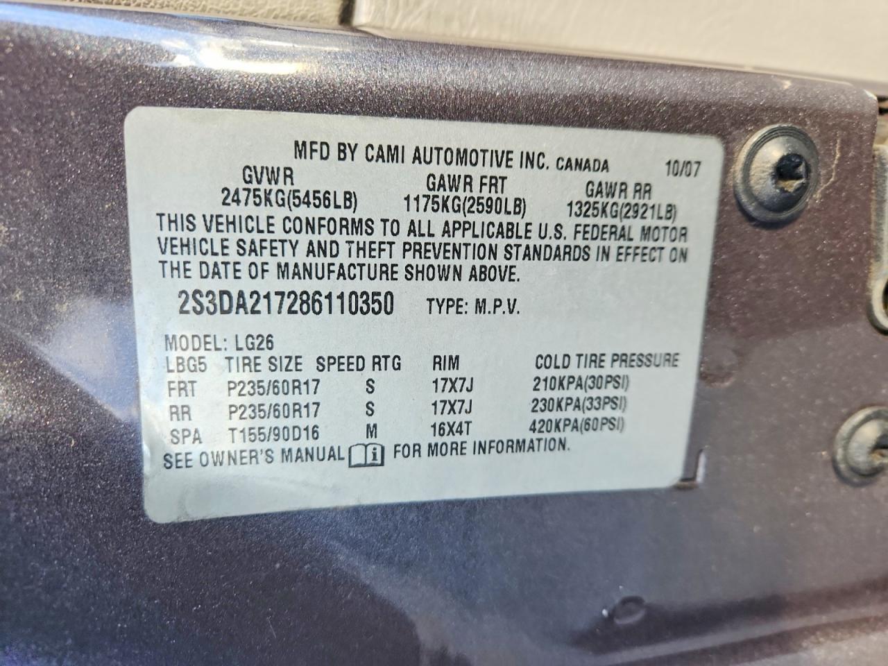 2008 SUZUKI XL7 photo 13