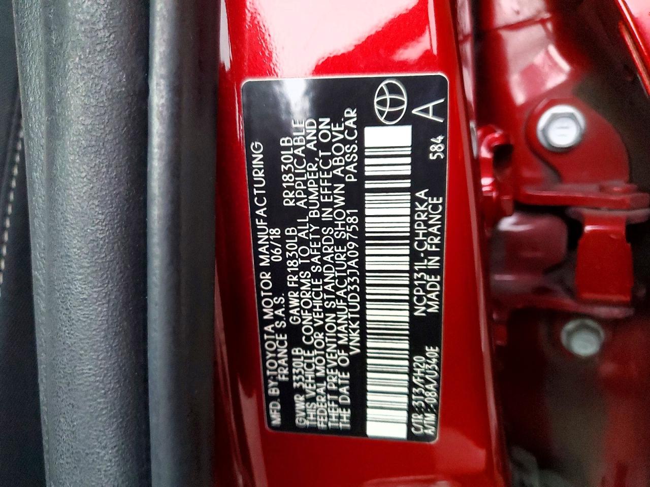 2018 TOYOTA YARIS L photo 25