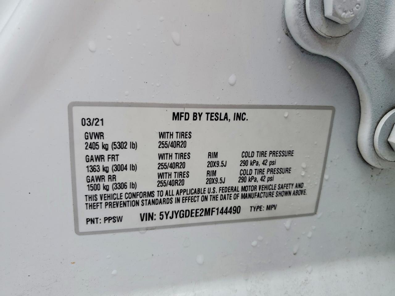 2021 TESLA MODEL Y photo 25