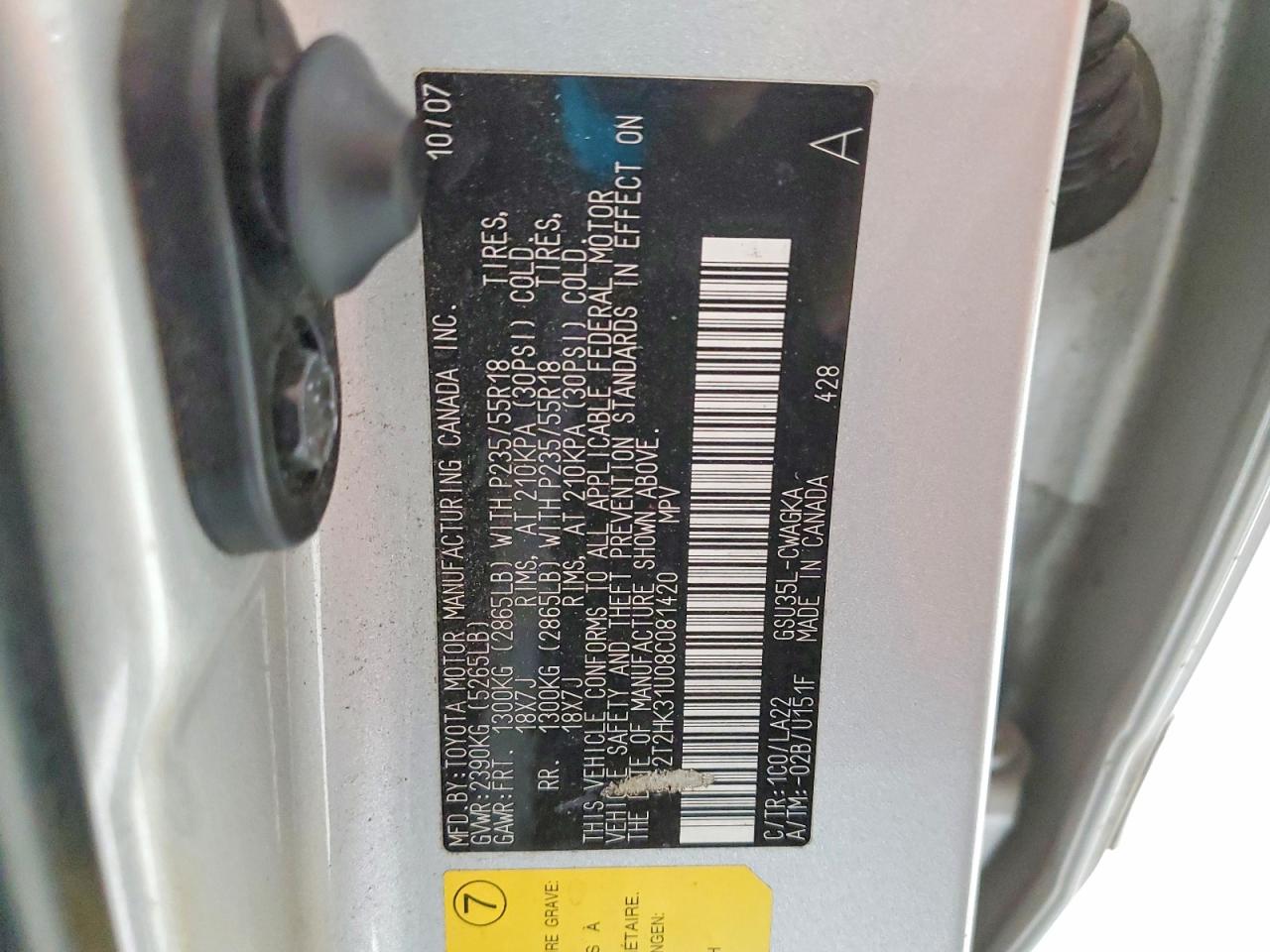 2008 LEXUS RX 350 photo 13