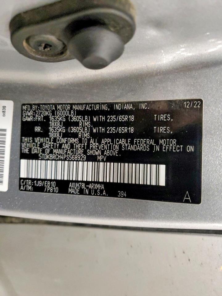 2023 TOYOTA HIGHLANDER HYBRID XLE photo 13