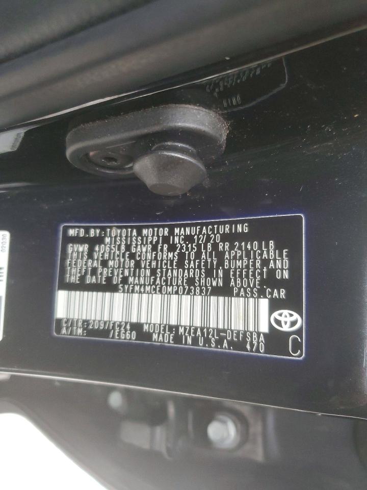 2021 TOYOTA COROLLA SE photo 12