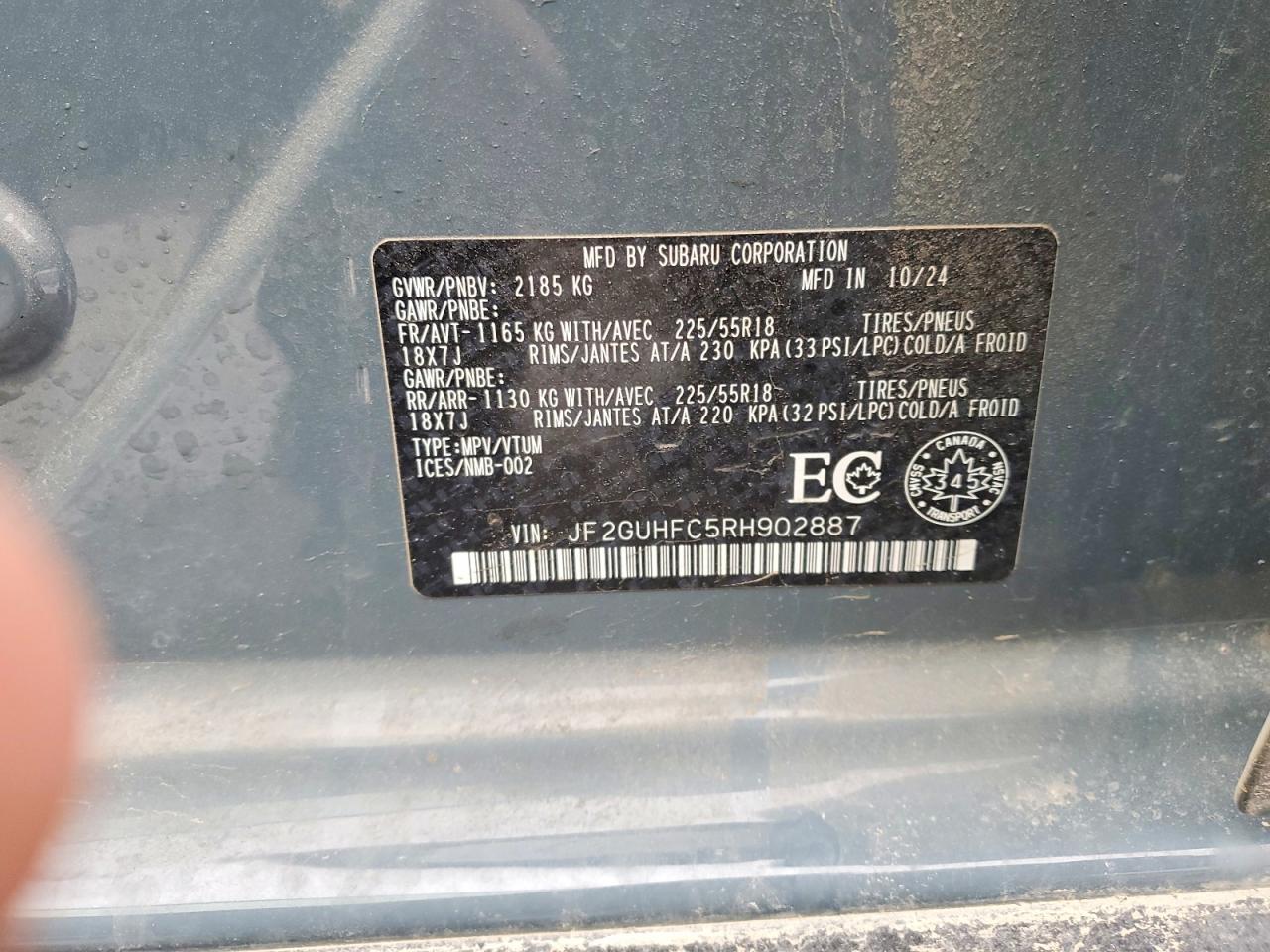 2024 SUBARU CROSSTREK photo 12