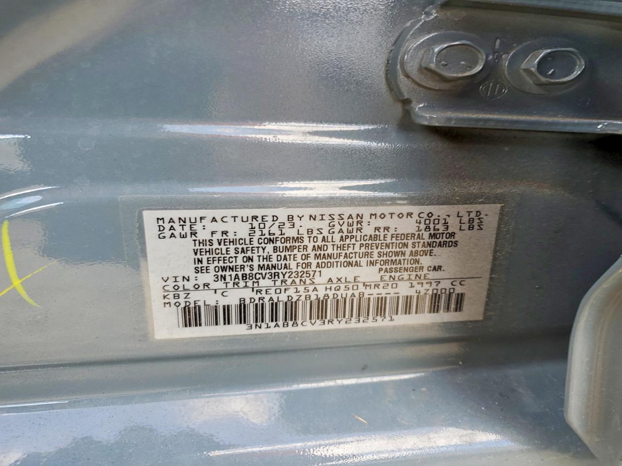 2024 NISSAN SENTRA SV photo 13