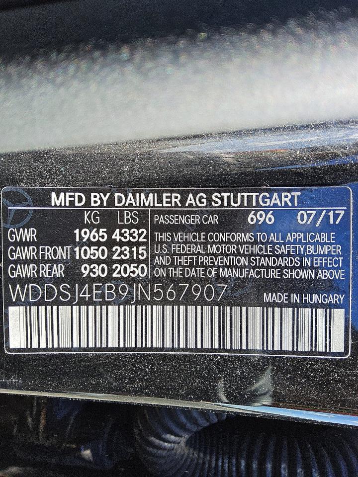2018 MERCEDES-BENZ CLA 250 photo 12