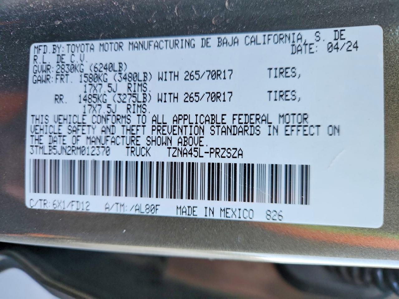2024 TOYOTA TACOMA TRD OFF-ROAD photo 23