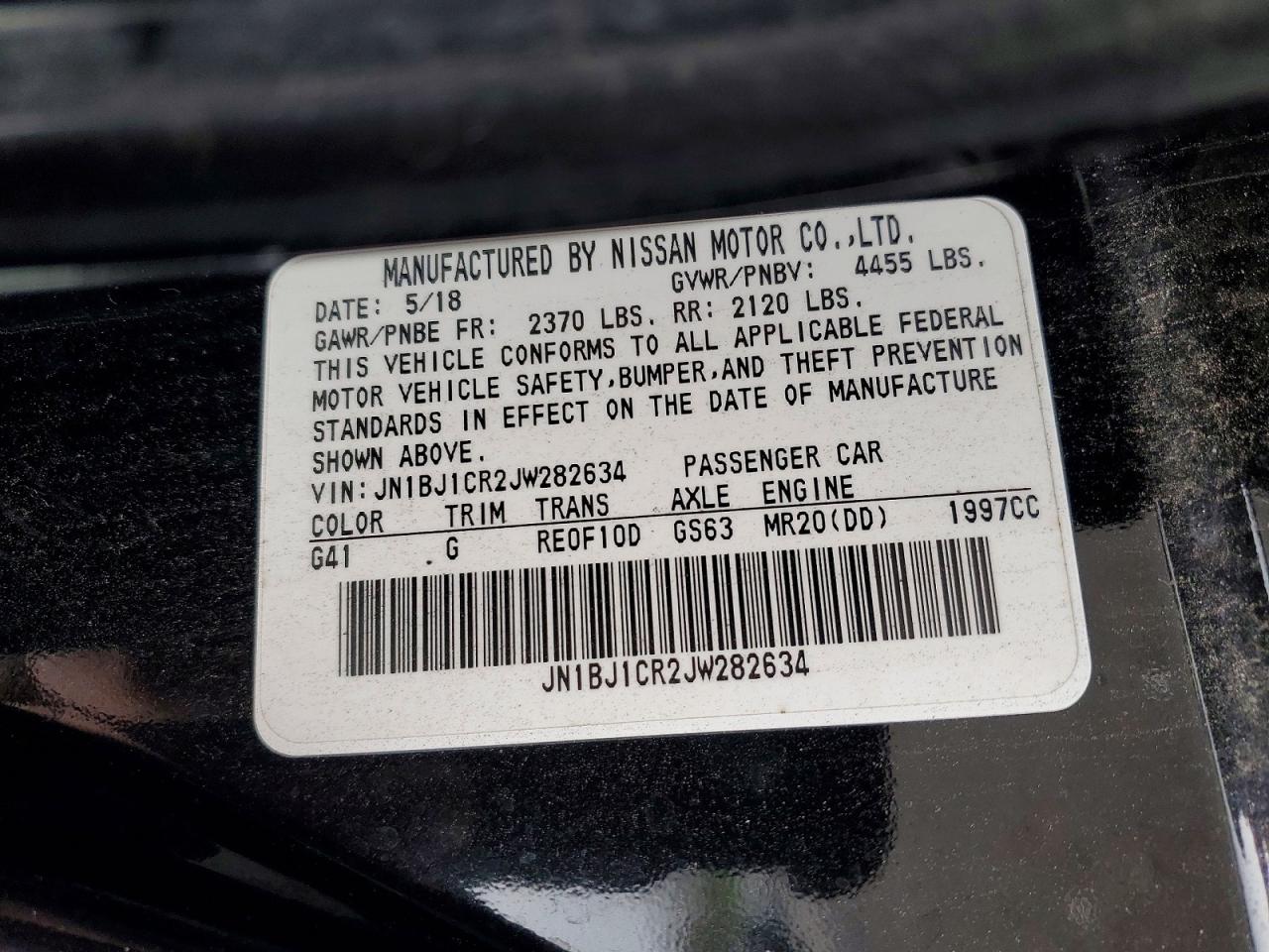 2018 NISSAN ROGUE SPORT S photo 12