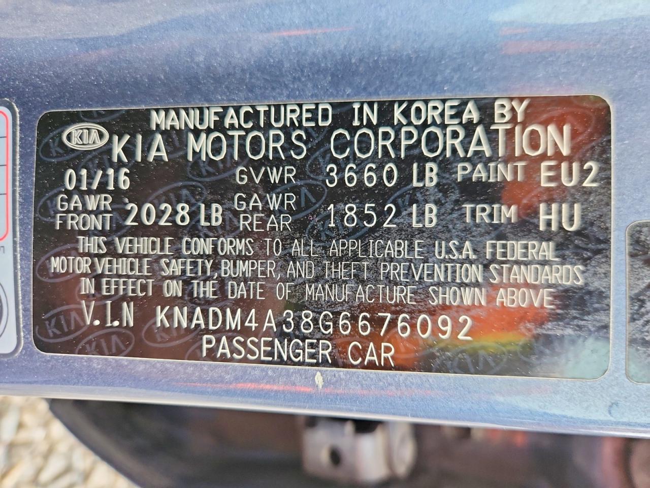 2016 KIA RIO LX photo 13