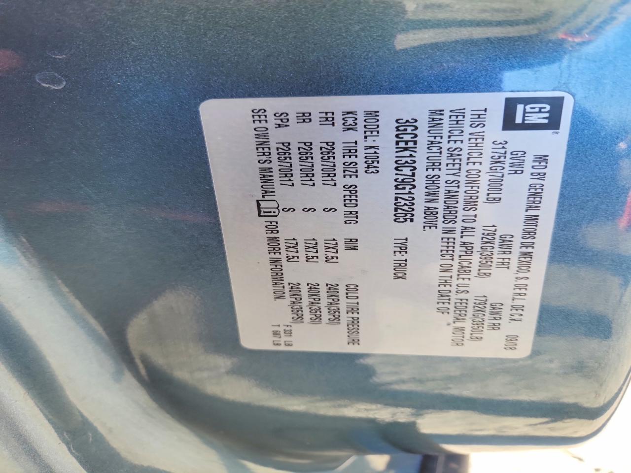 2009 CHEVROLET SILVERADO K1500 photo 13