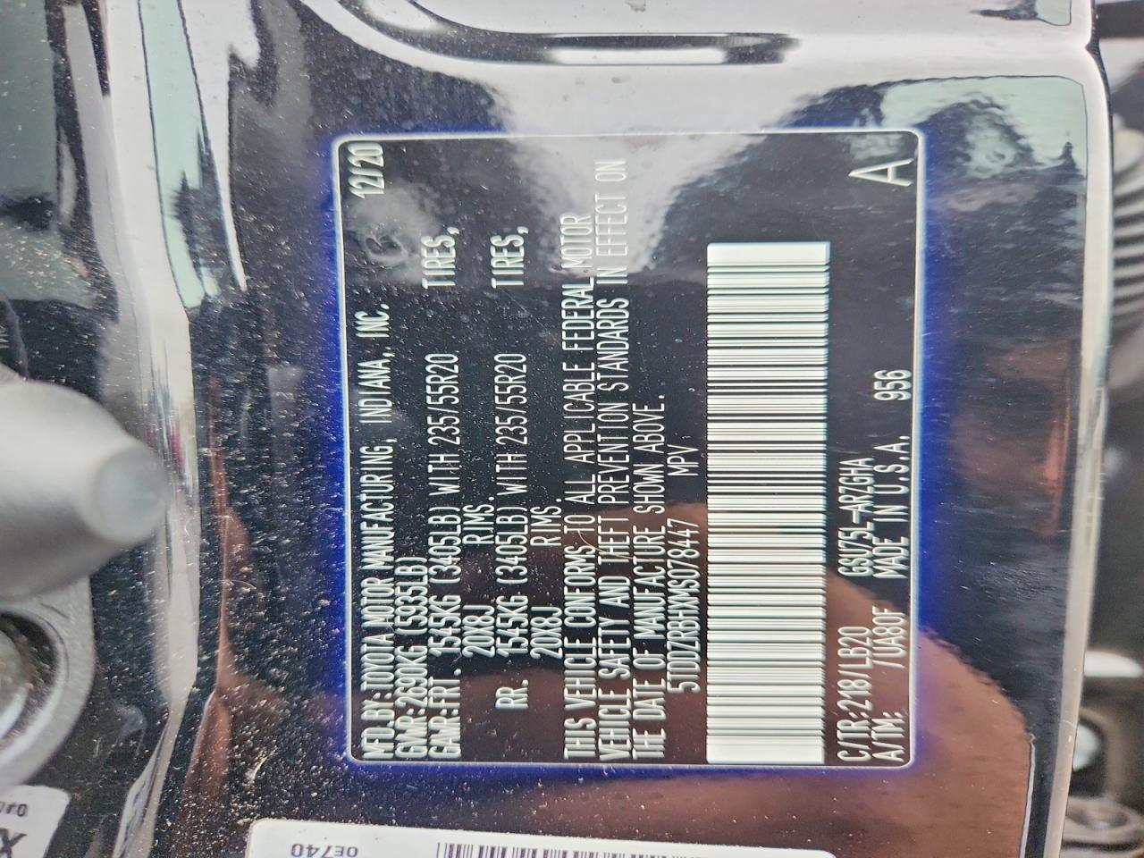 2021 TOYOTA HIGHLANDER LIMITED photo 23
