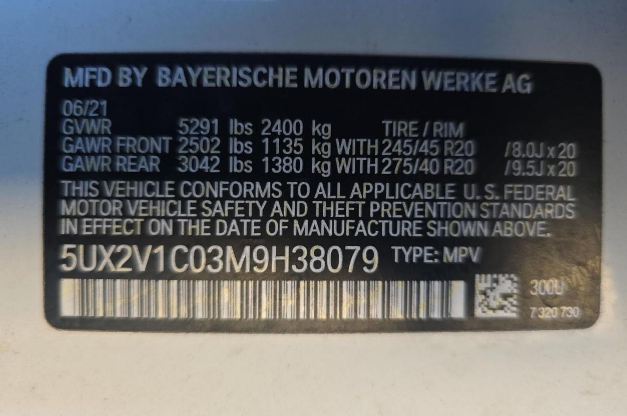 2021 BMW X4 XDRIVE30I photo 10