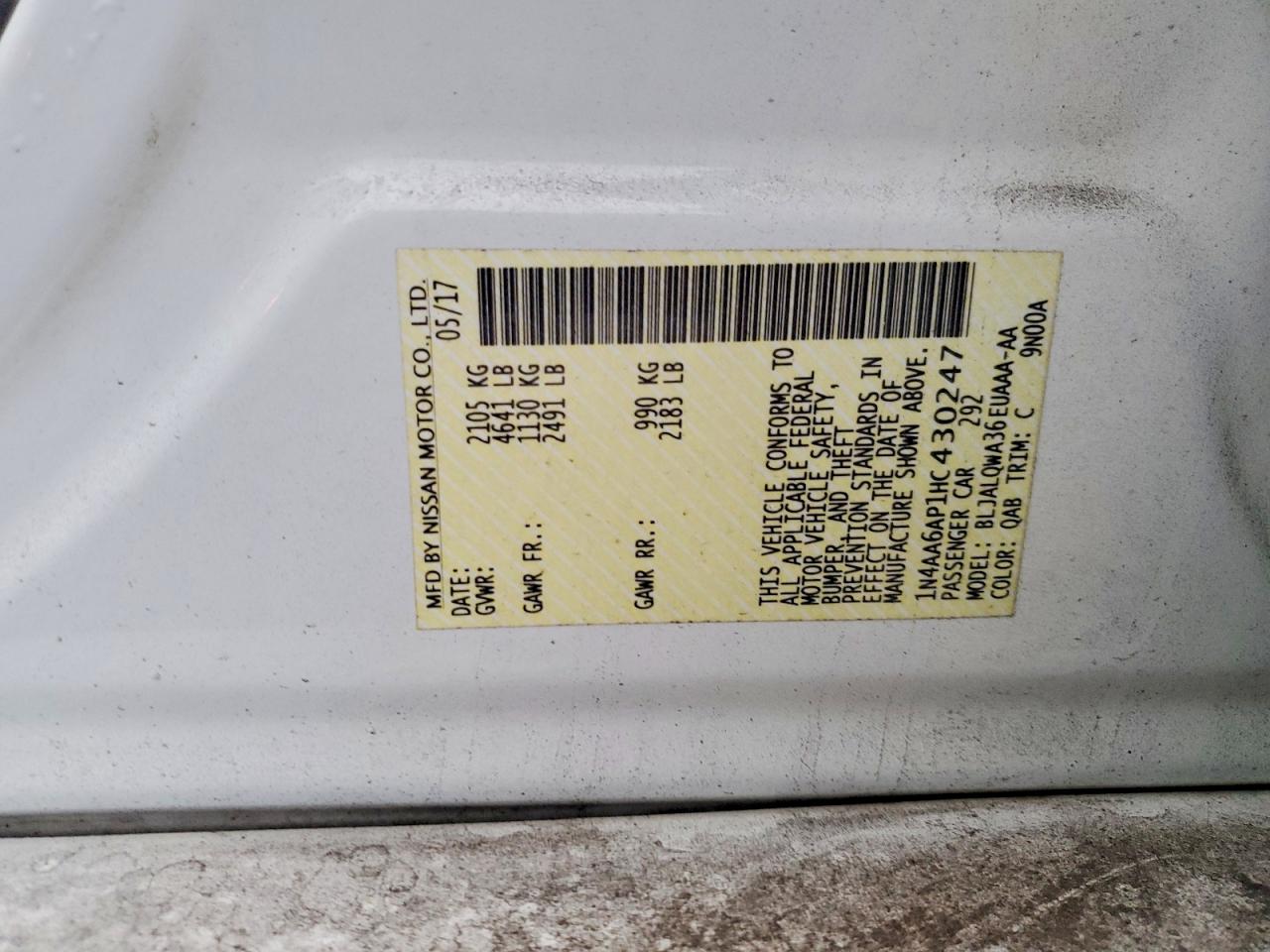 2017 NISSAN MAXIMA 3.5S photo 12