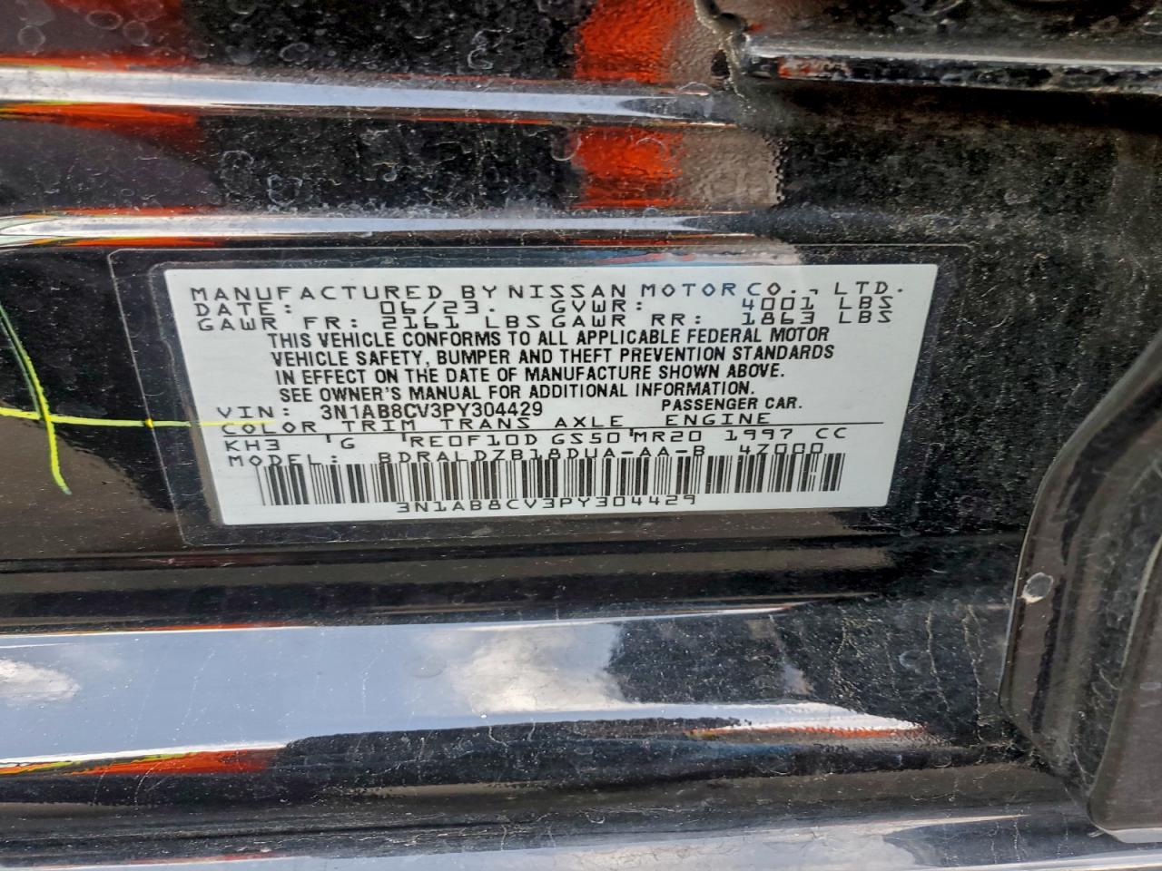 2023 NISSAN SENTRA SV photo 12
