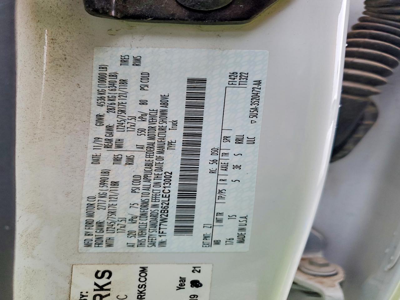 2020 FORD F250 SUPER DUTY photo 13