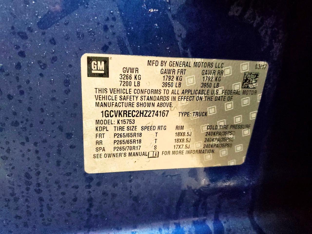 2017 CHEVROLET SILVERADO K1500 LT photo 23