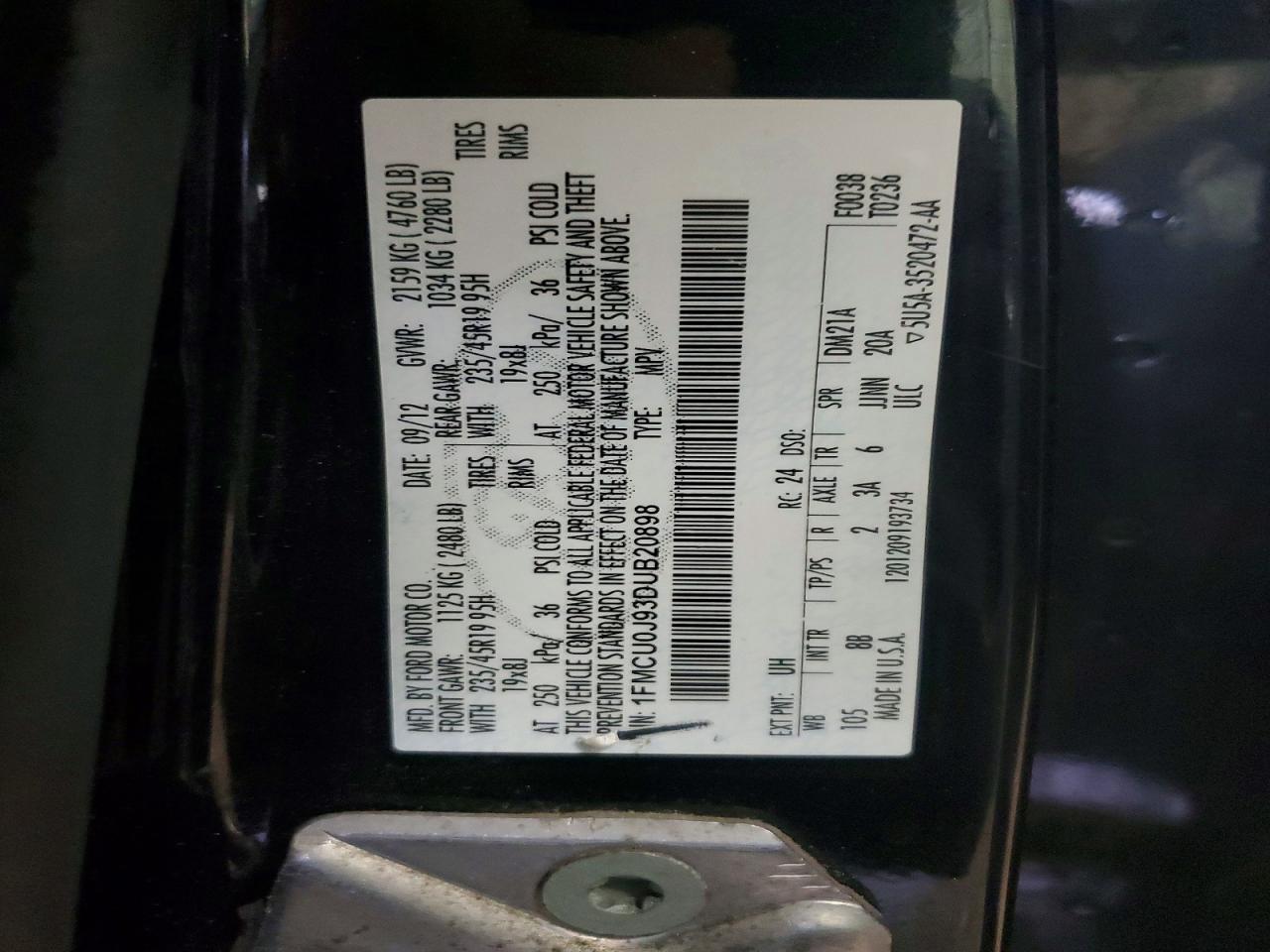 2013 FORD ESCAPE TITANIUM photo 14