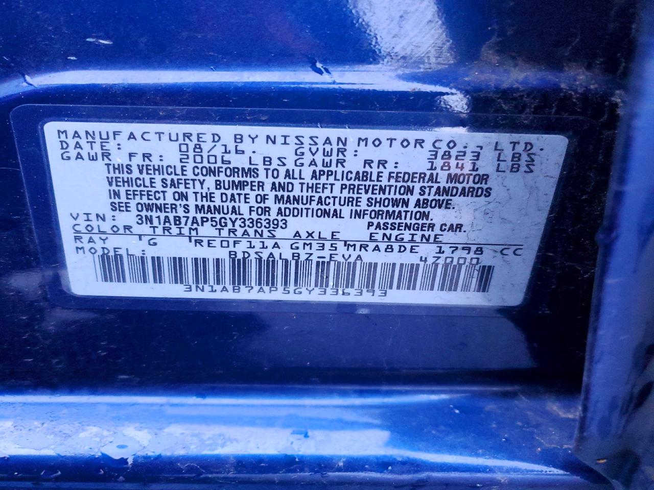 2016 NISSAN SENTRA S photo 12