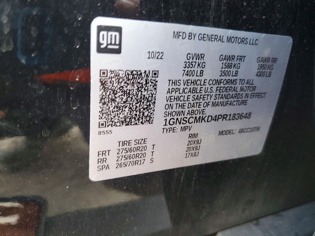 2023 CHEVROLET TAHOE C1500 LS photo 13