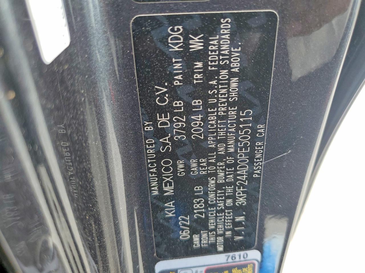2023 KIA FORTE LXS photo 12