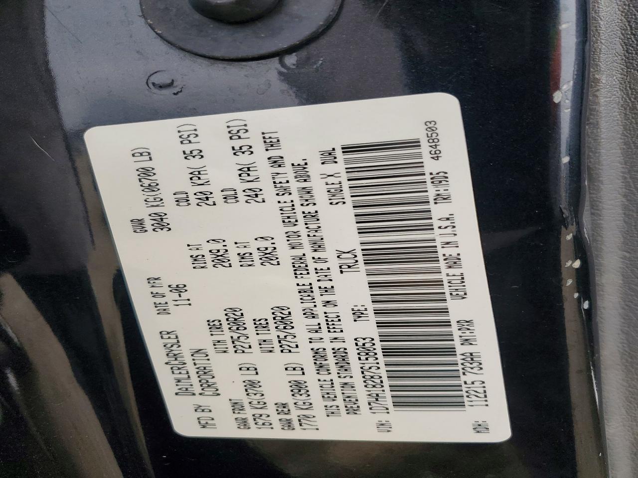 2007 DODGE RAM 1500 ST photo 12