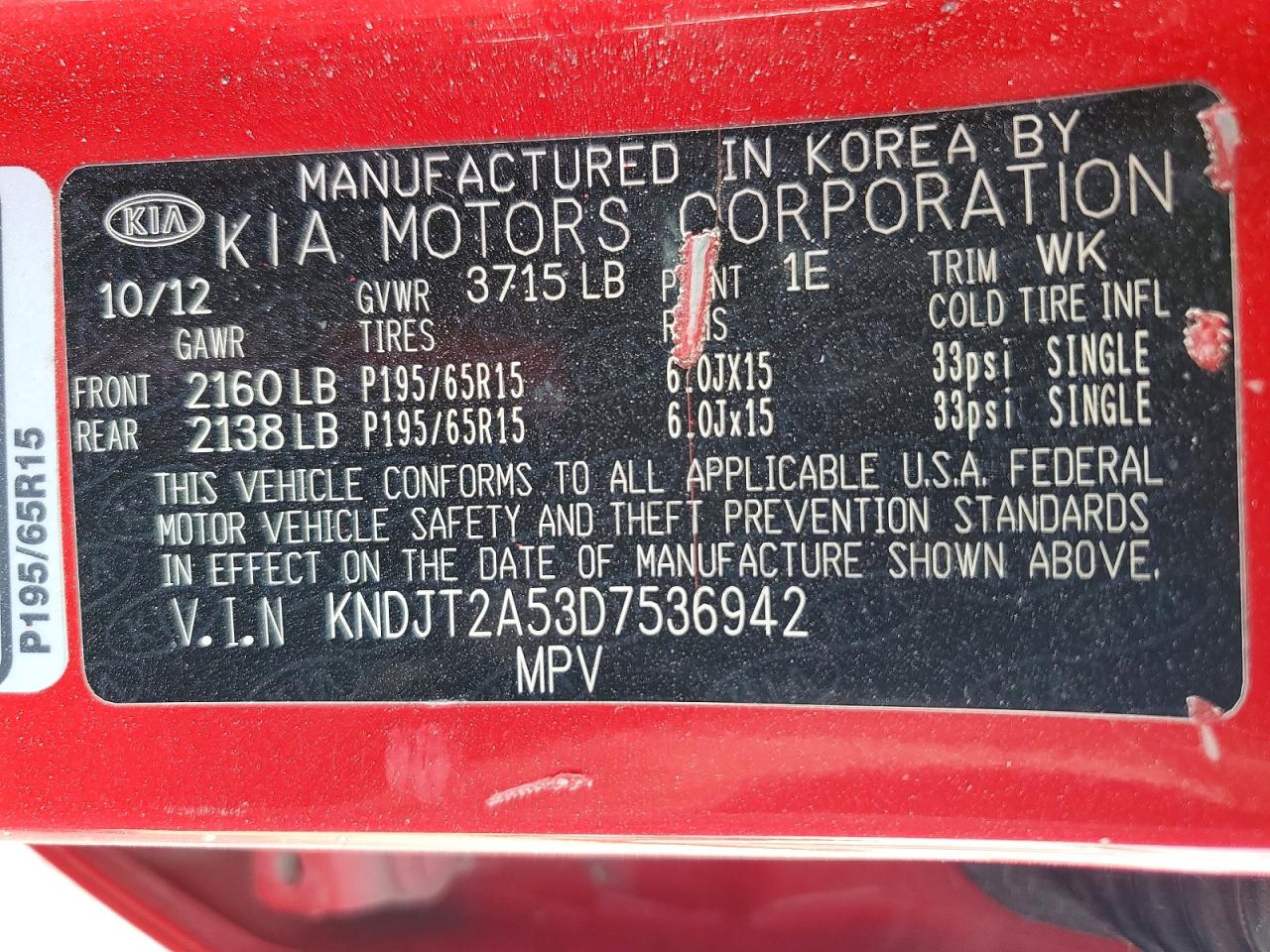 2013 KIA SOUL photo 12