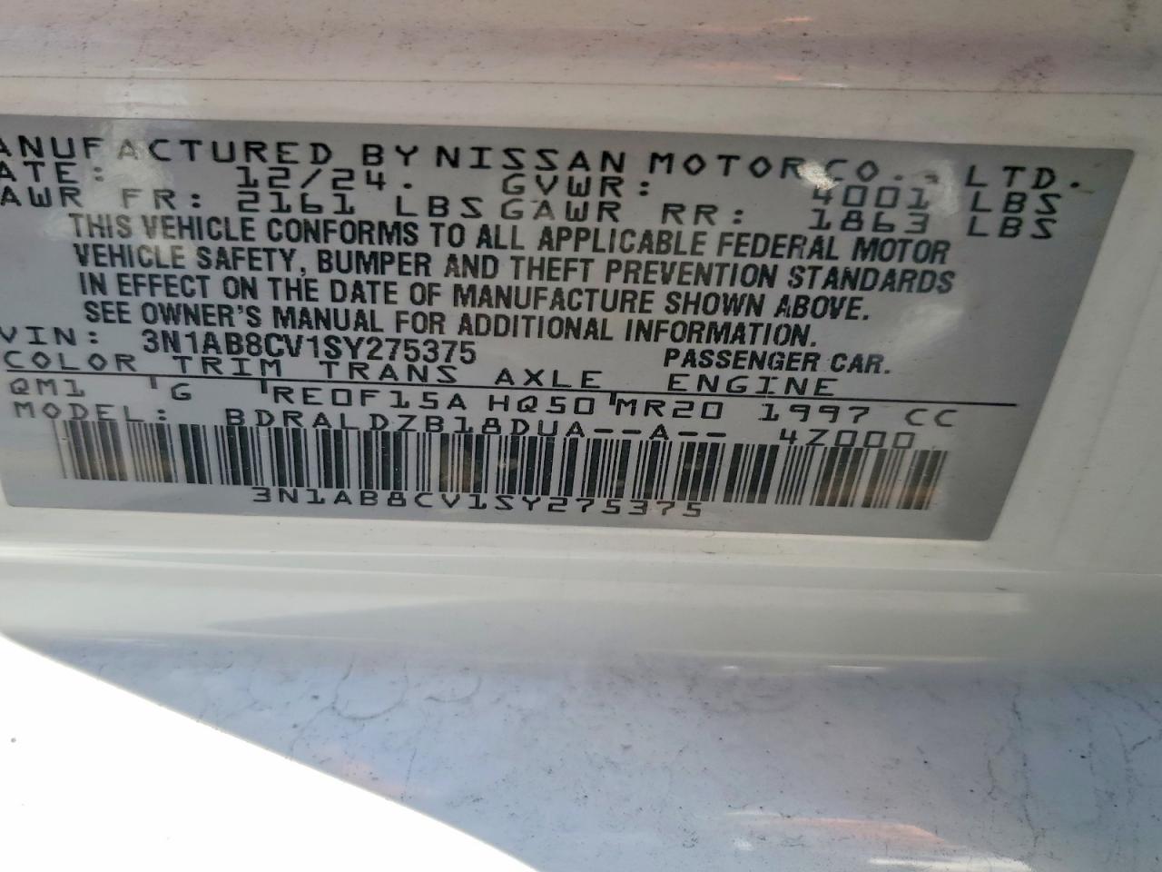 2025 NISSAN SENTRA SV photo 25