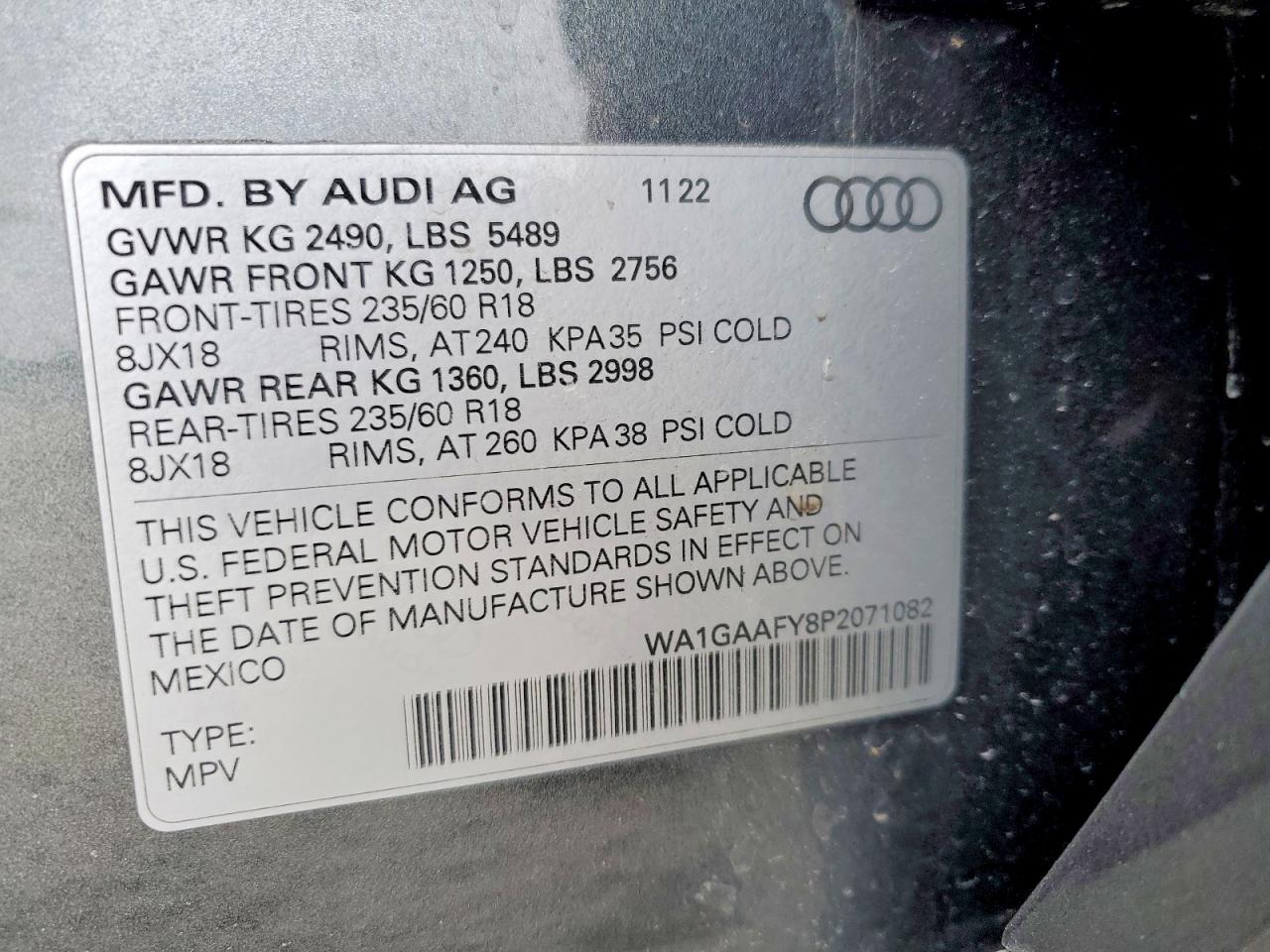 2023 AUDI Q5 PREMIUM 45 photo 13