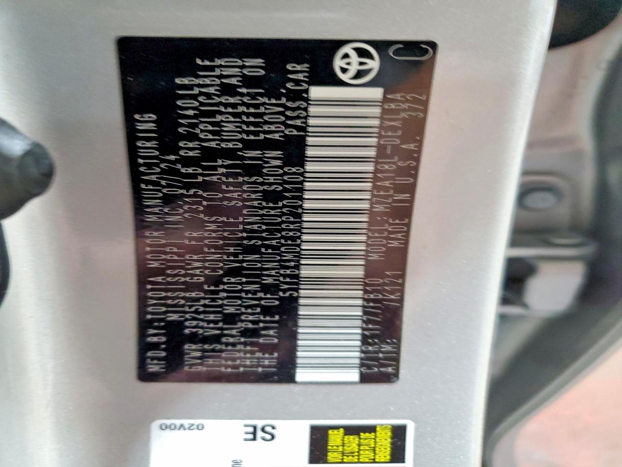 2024 TOYOTA COROLLA LE photo 12