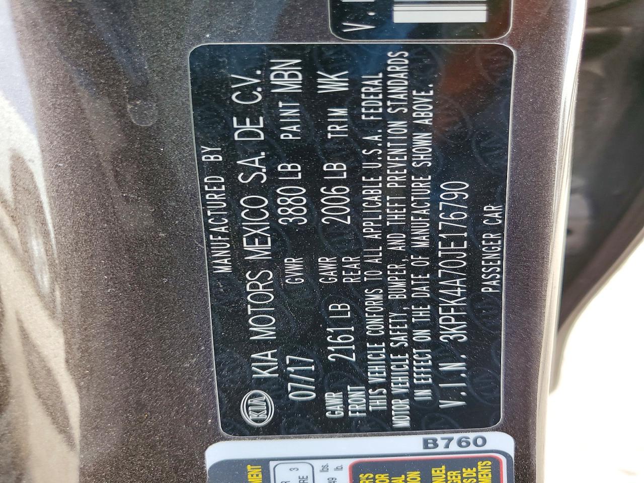 2018 KIA FORTE LX photo 12