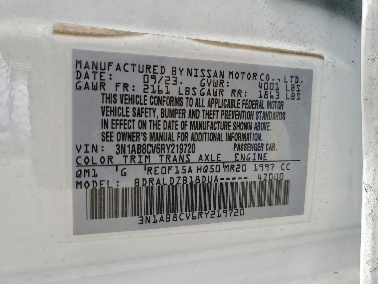 2024 NISSAN SENTRA SV photo 12