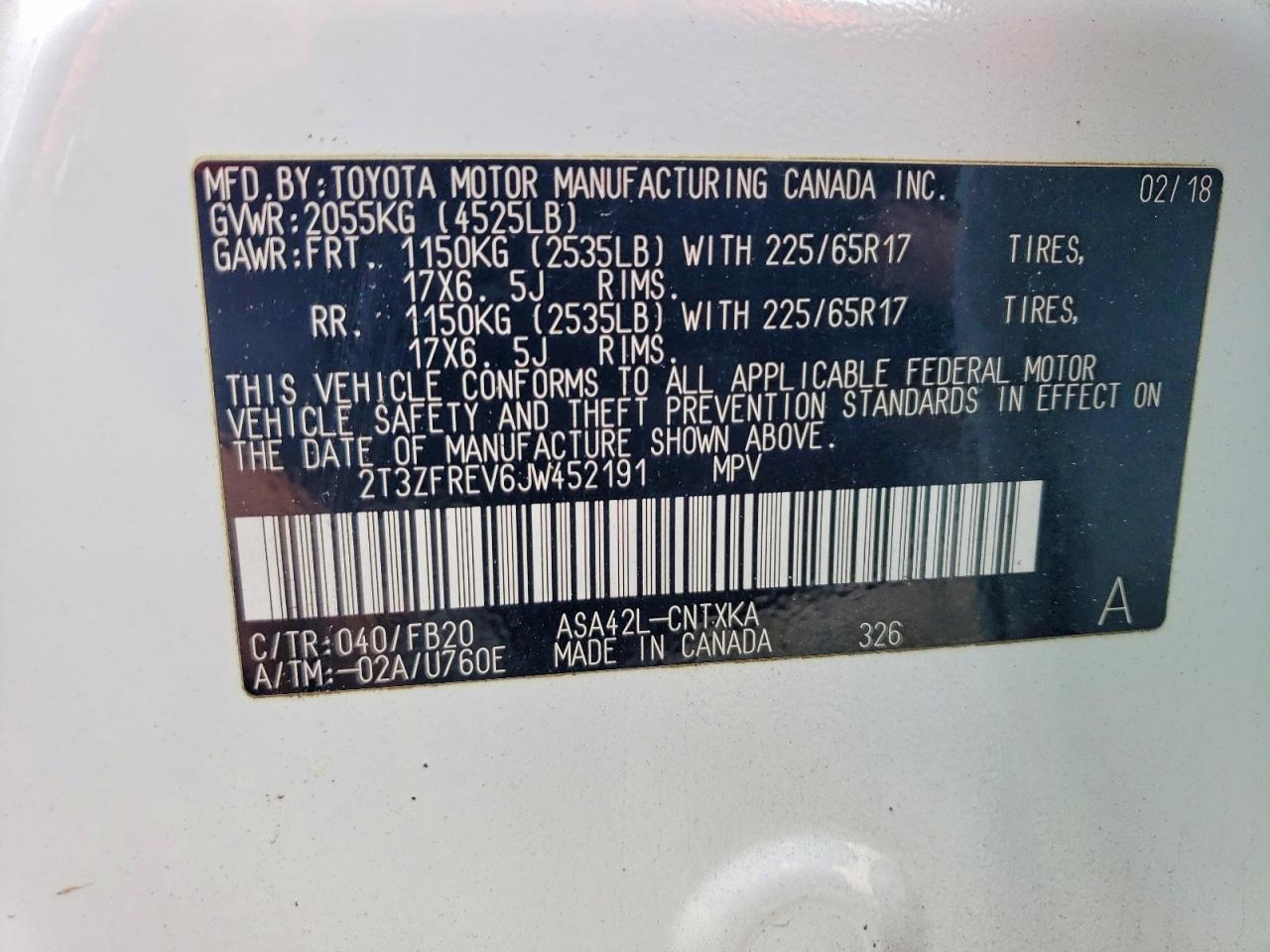 2018 TOYOTA RAV4 LE photo 13