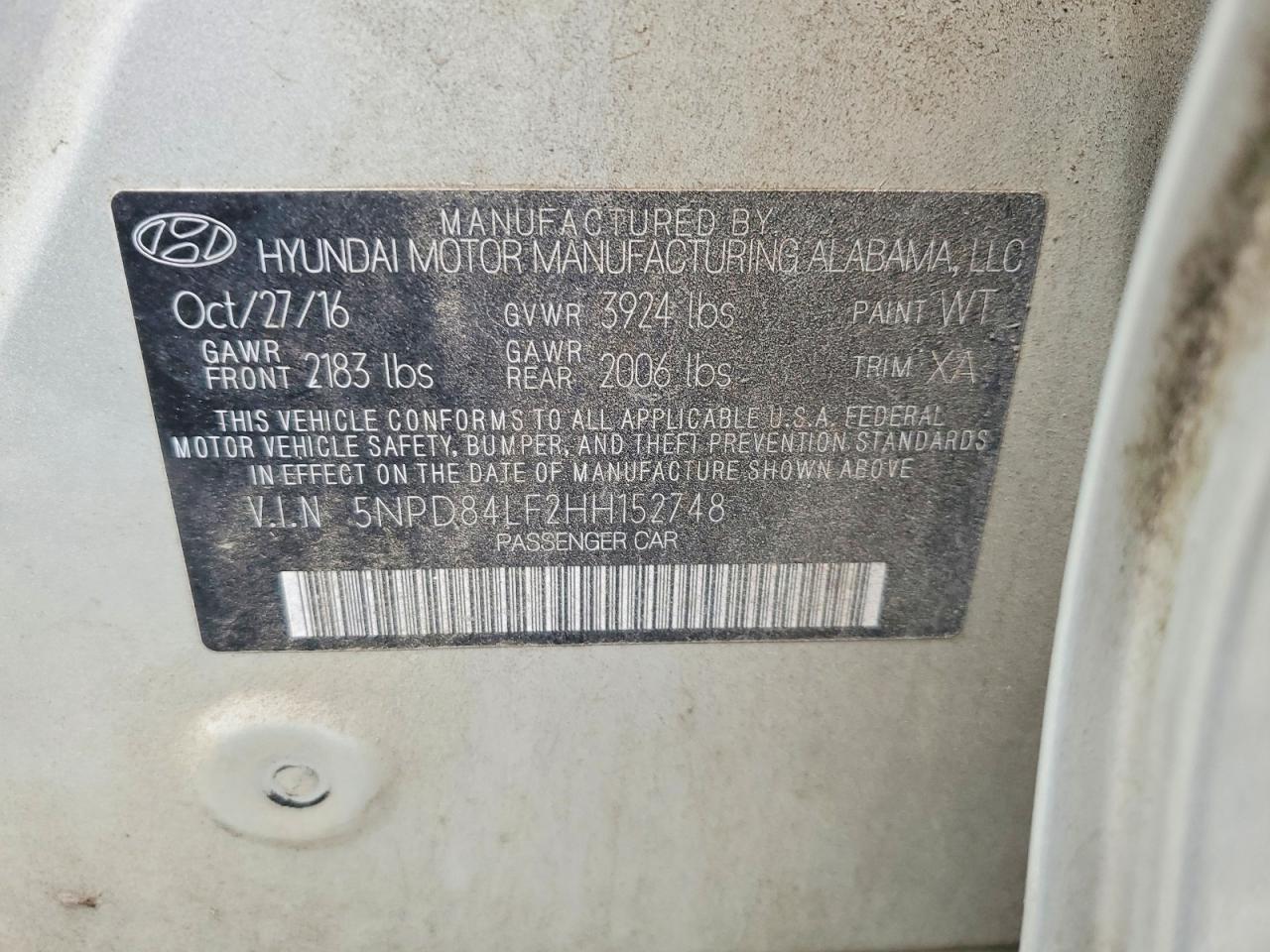 2017 HYUNDAI ELANTRA SE photo 12