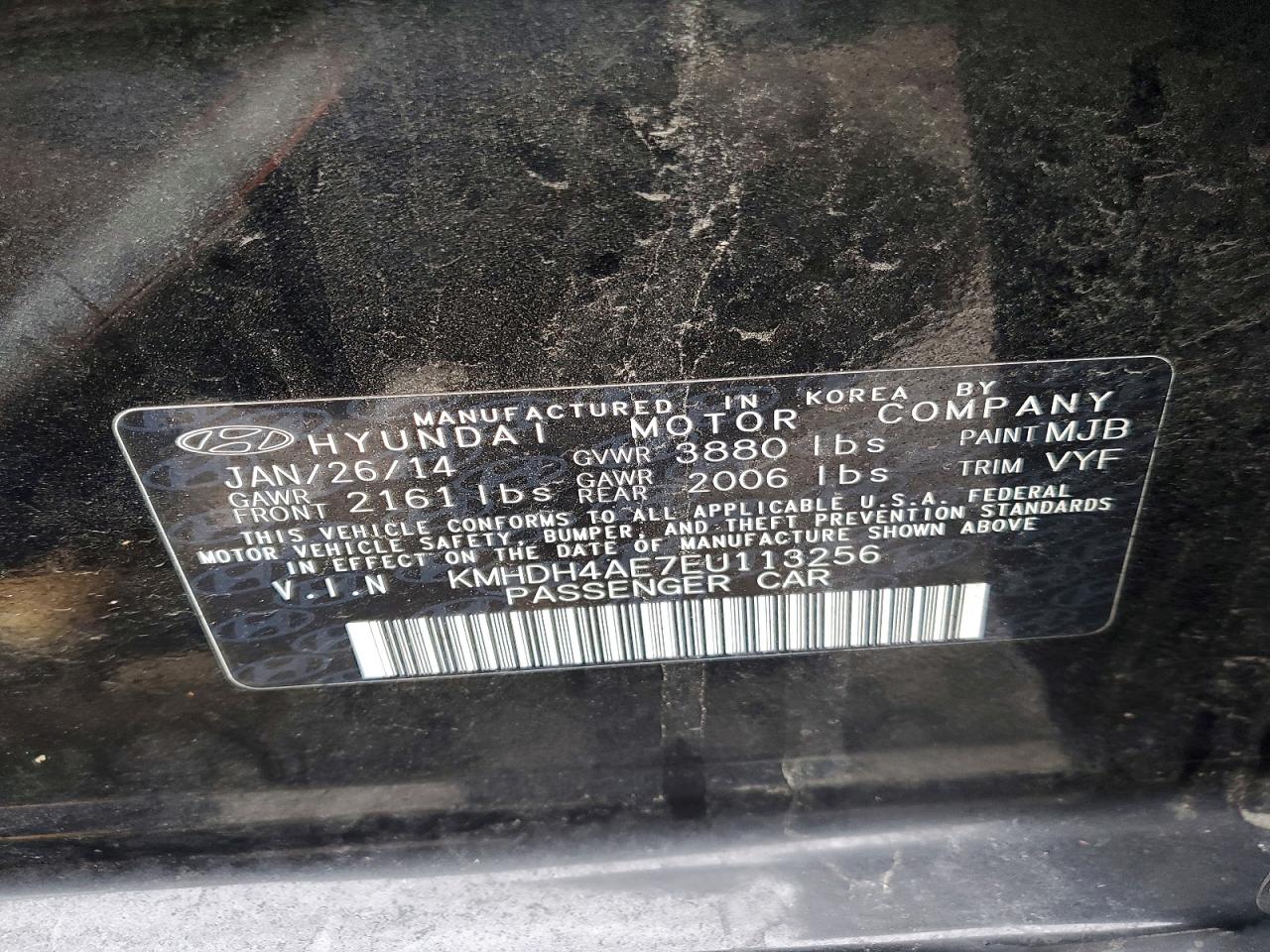 2014 HYUNDAI ELANTRA SE photo 12