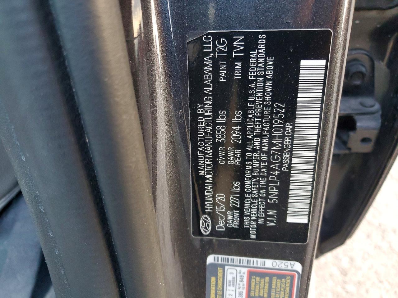 2021 HYUNDAI ELANTRA LIMITED photo 12