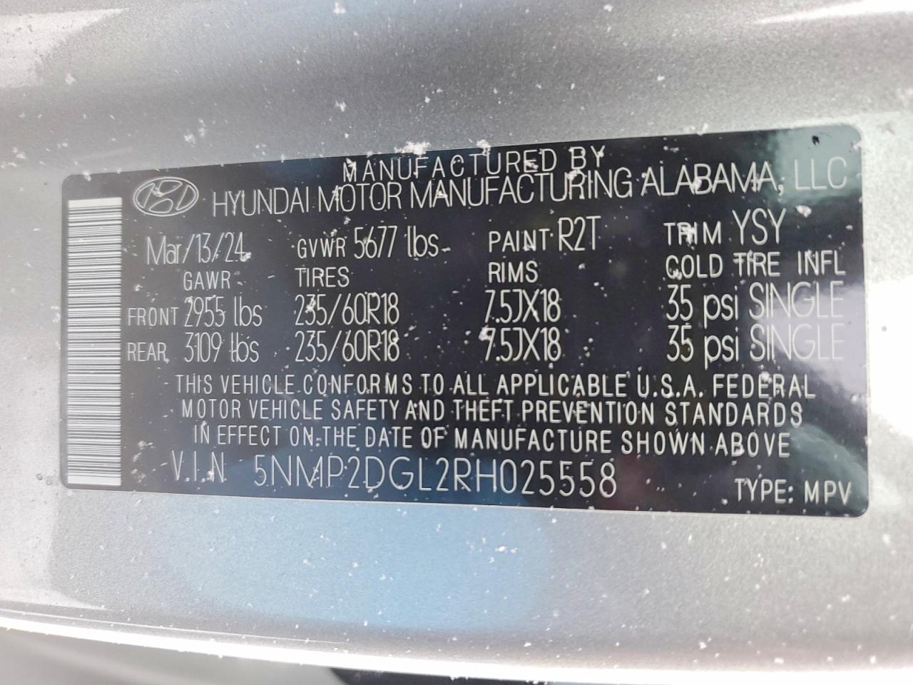2024 HYUNDAI SANTA FE SEL photo 27