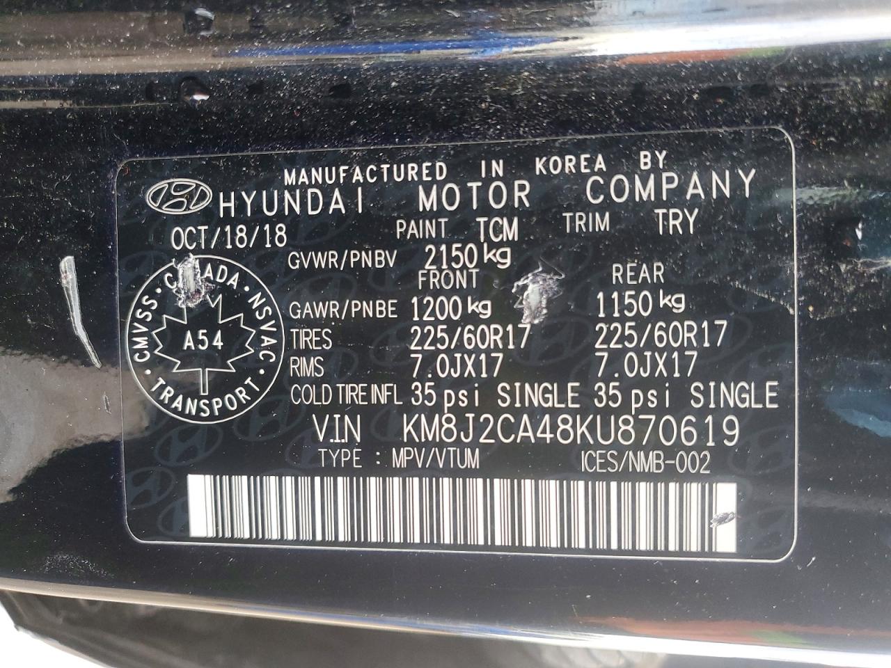 2019 HYUNDAI TUCSON SE photo 13