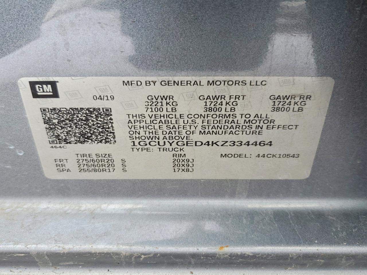 2019 CHEVROLET SILVERADO K1500 LTZ photo 12