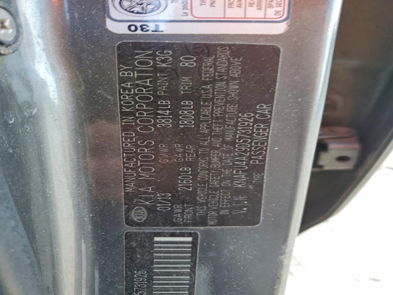2013 KIA FORTE EX photo 13