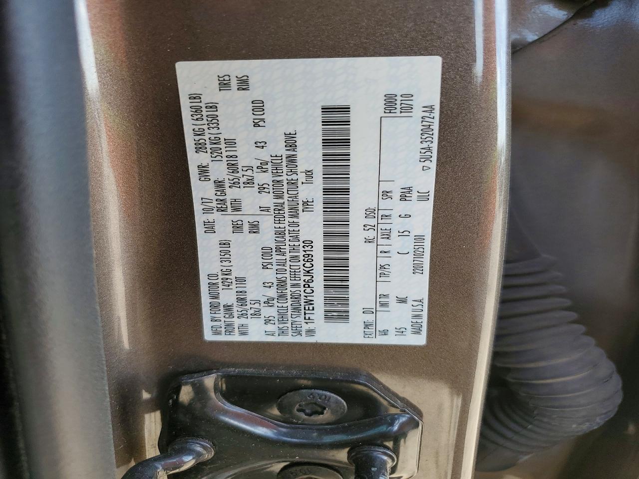 2018 FORD F150 SUPERCREW photo 12