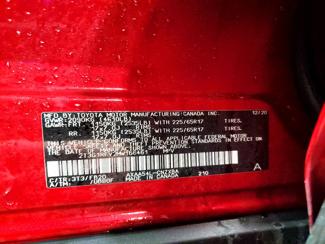 2021 TOYOTA RAV4 LE photo 13