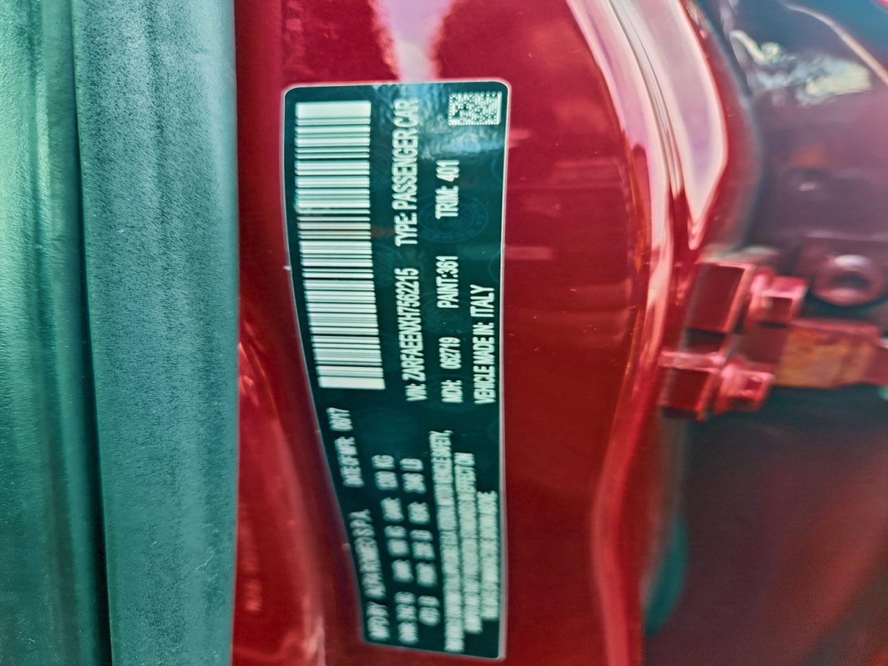 2017 ALFA ROMEO GIULIA TI Q4 photo 12