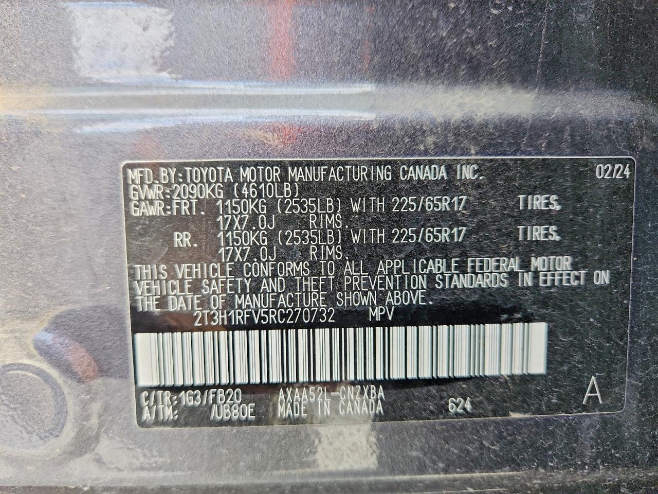 2024 TOYOTA RAV4 LE photo 13