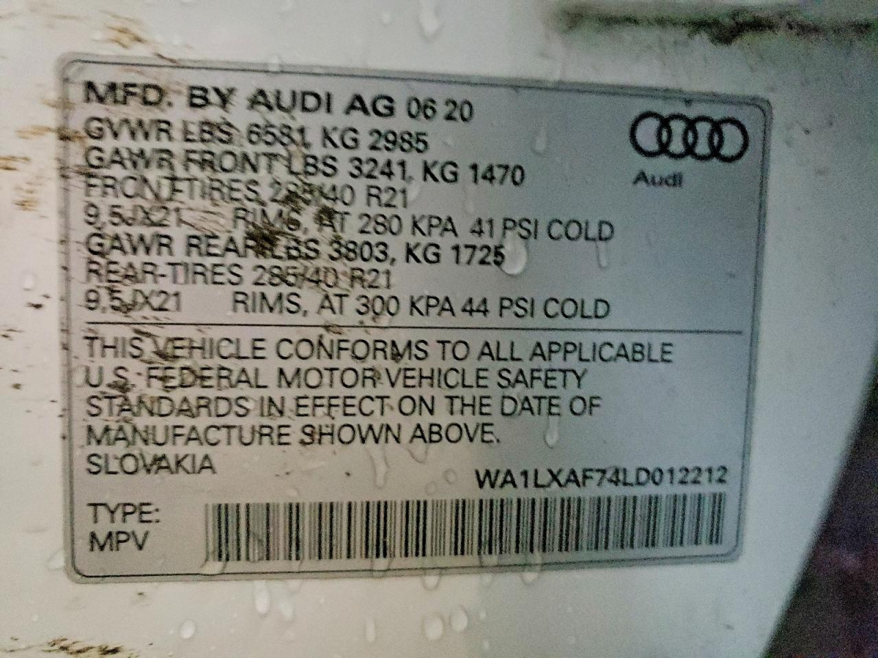 2020 AUDI Q7 PREMIUM PLUS photo 13