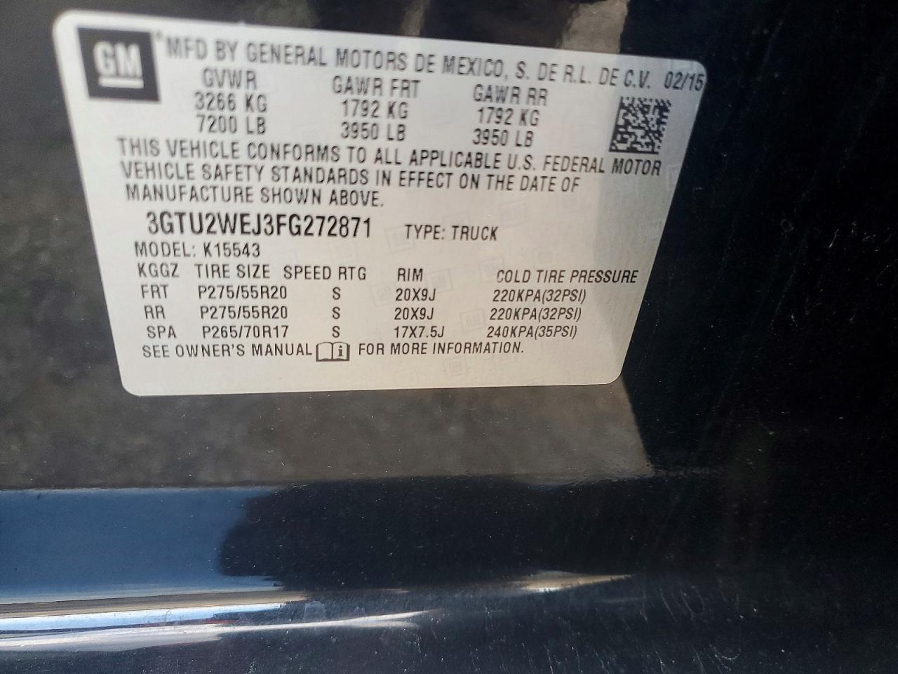 2015 GMC SIERRA K1500 DENALI photo 12