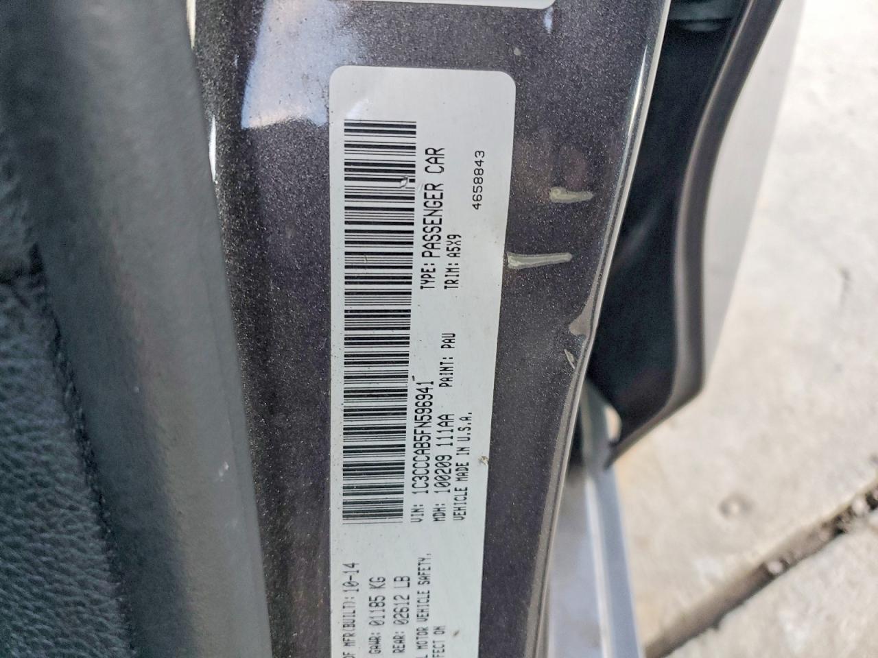2015 CHRYSLER 200 photo 12