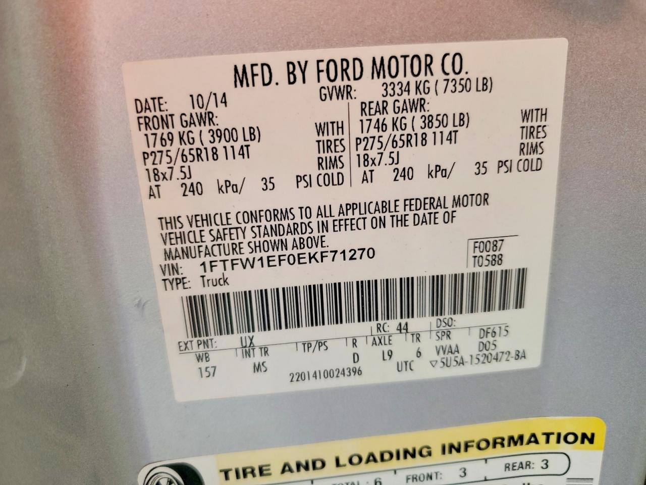 2014 FORD F150 SUPERCREW photo 23
