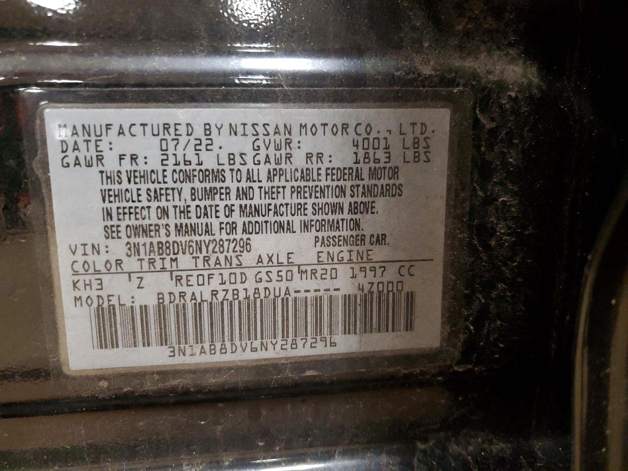 2022 NISSAN SENTRA SR photo 12