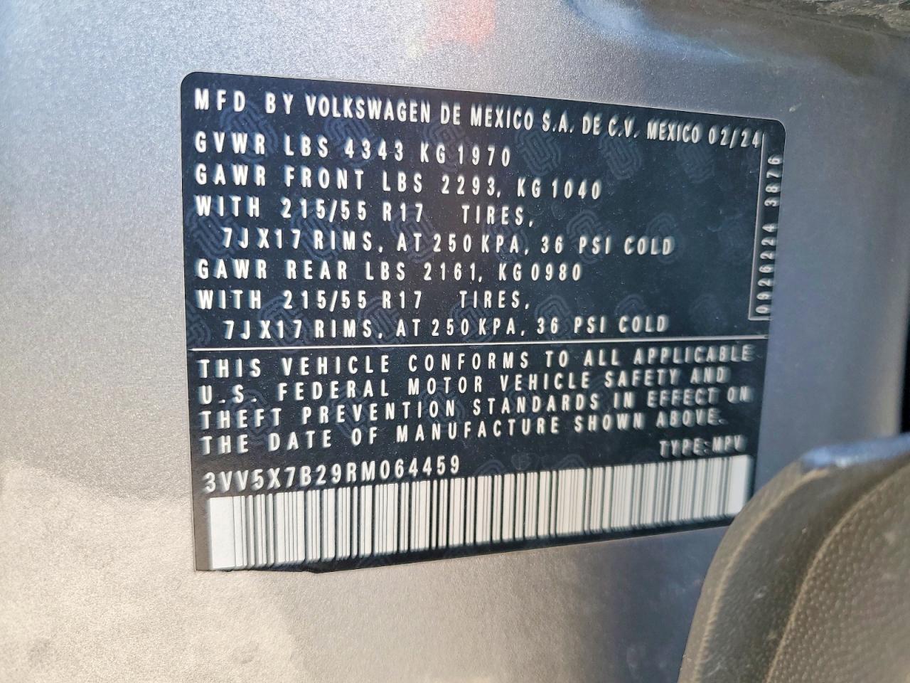 2024 VOLKSWAGEN TAOS S photo 13