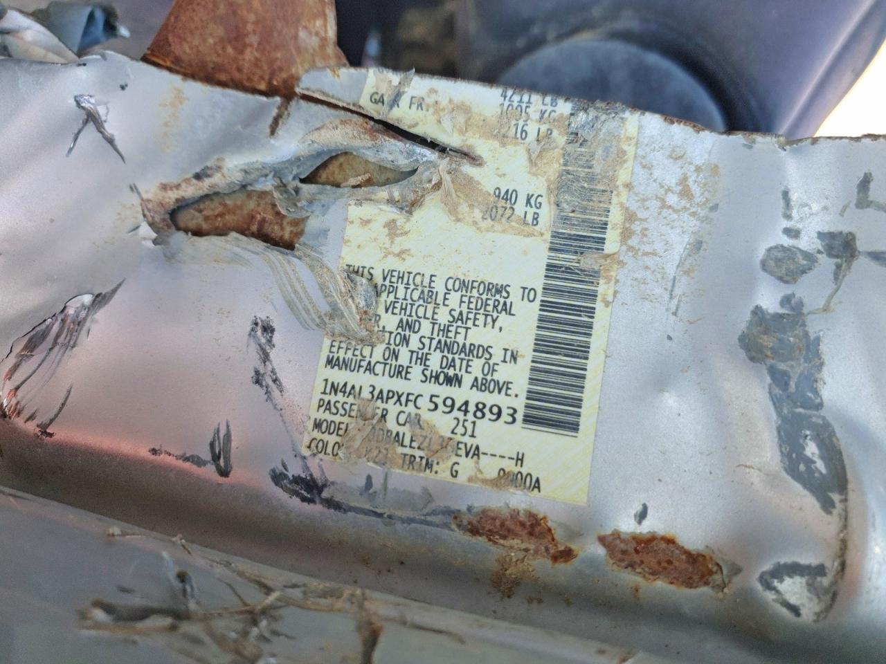 2015 NISSAN ALTIMA 2.5 photo 12